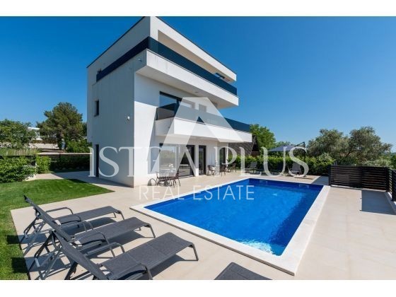 Esclusiva, Vabriga - villa moderna con una splendida vista sul mare!