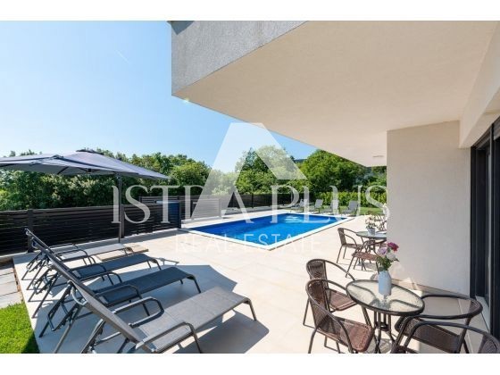 Esclusiva, Vabriga - villa moderna con una splendida vista sul mare!