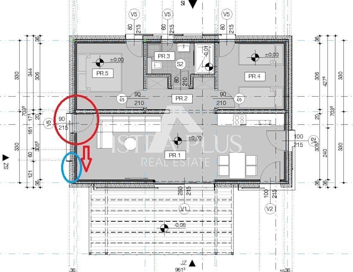 Opportunità! Nuova casa al piano terra con pisicina  in una bella posizione