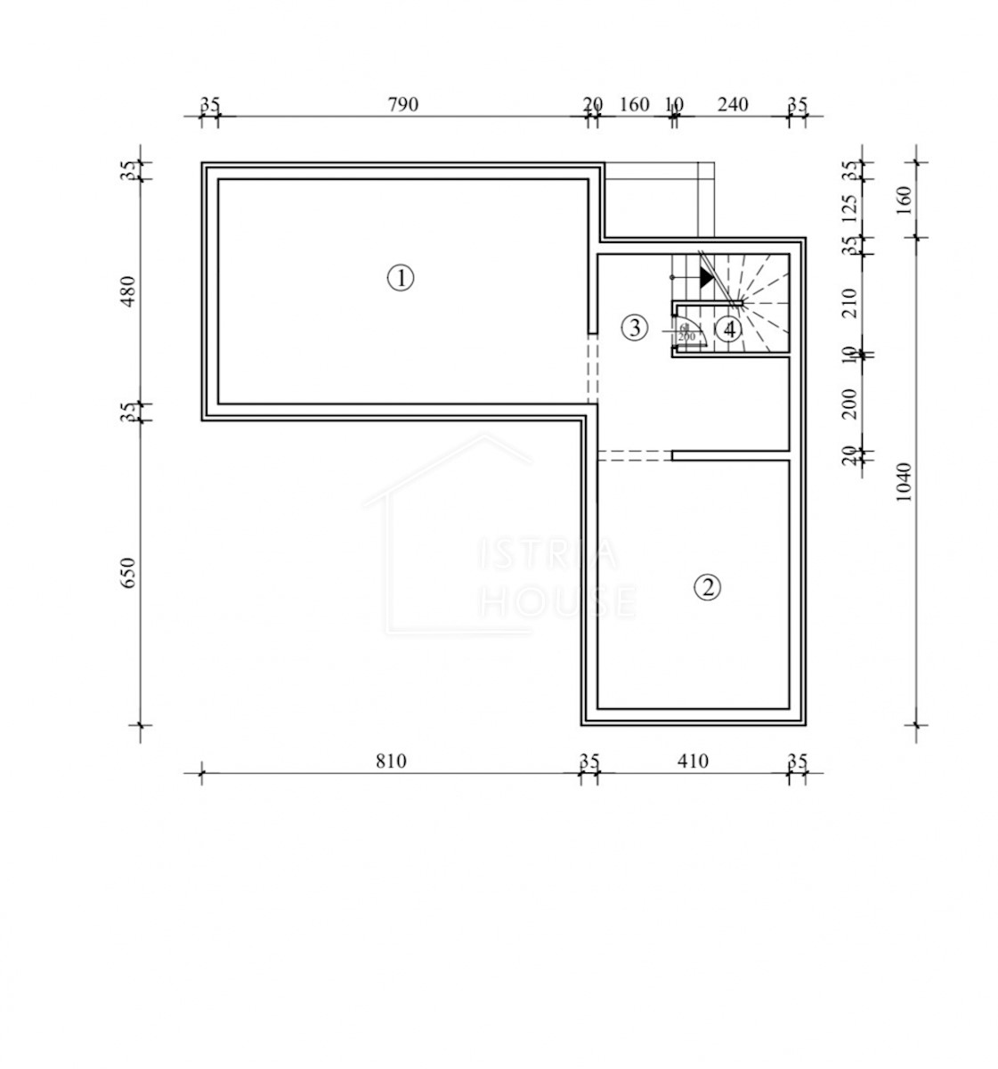 POREČ, dintorni - casa in alto con piscina in costruzione