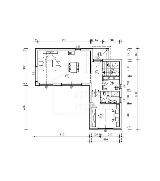 POREČ, dintorni - casa in alto con piscina in costruzione