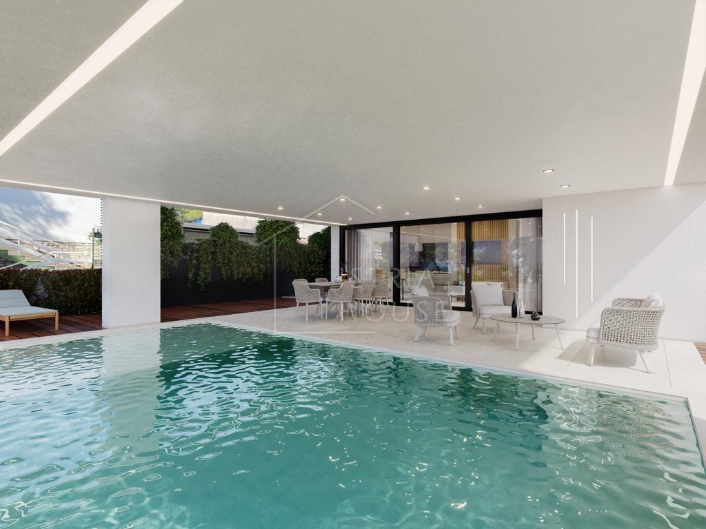 Rovigno, una villa moderna con vista sul mare