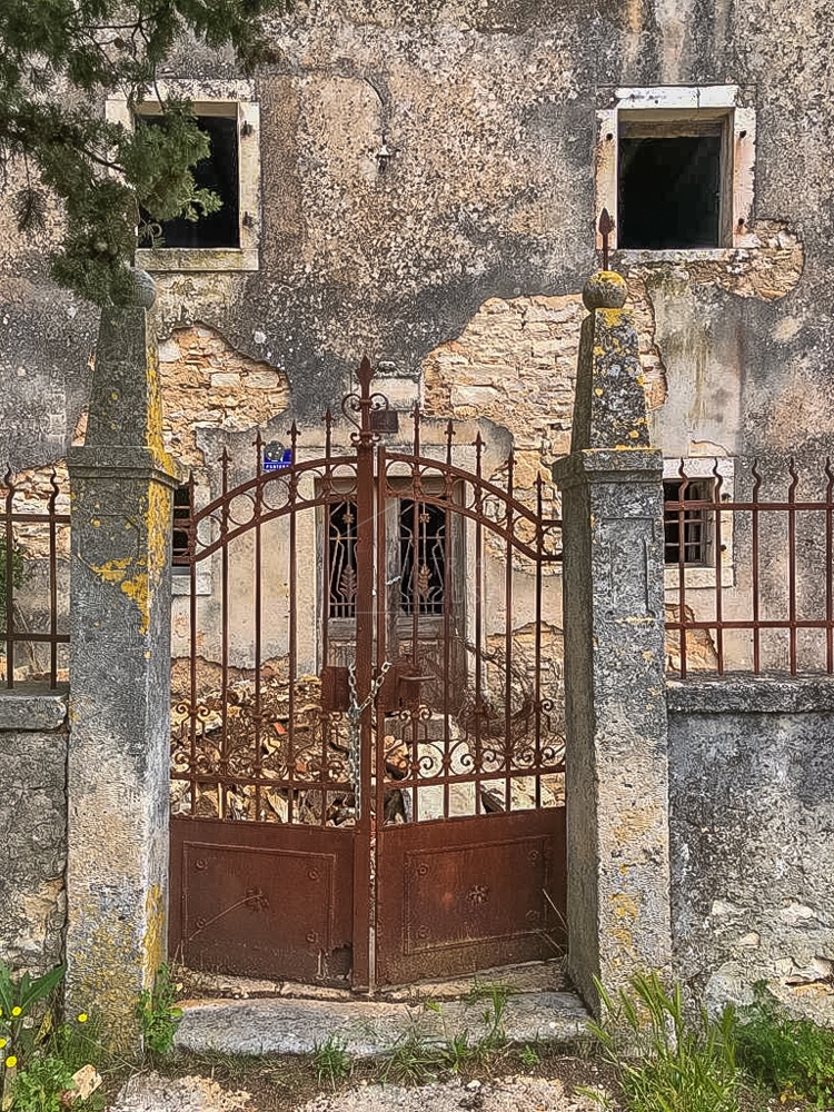 Barban, dintorni, antico con vista mare