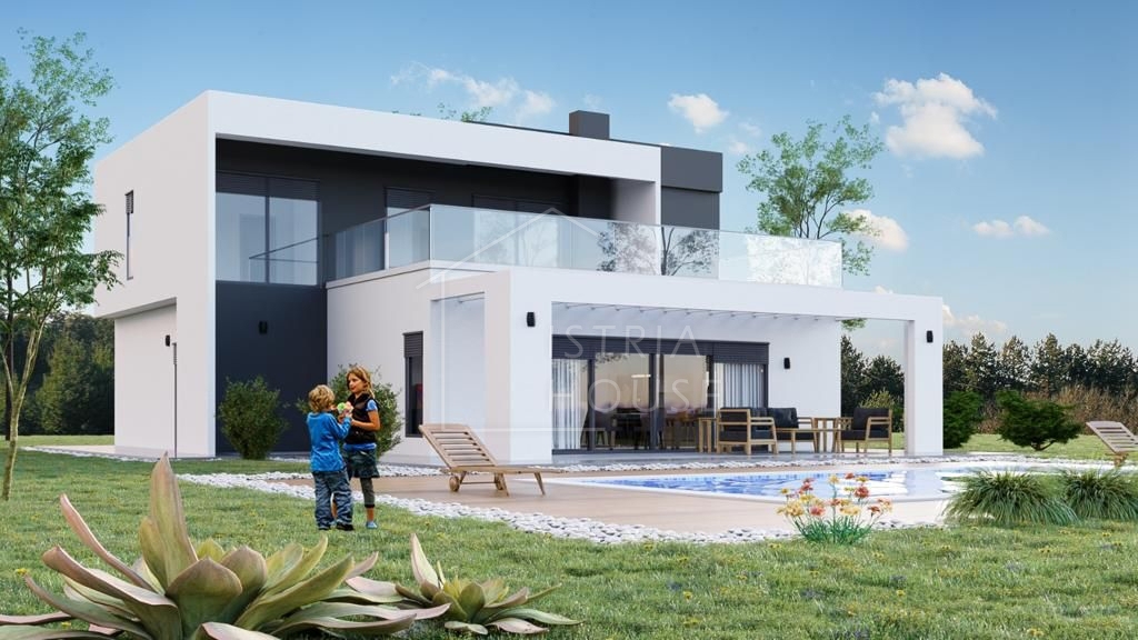 Svetvinčenat, dintorni, casa moderna con piscina