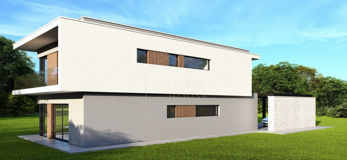 L'Istria centrale, moderna casa familiare con piscina
