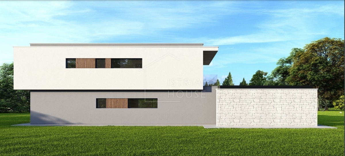 L'Istria centrale, moderna casa familiare con piscina