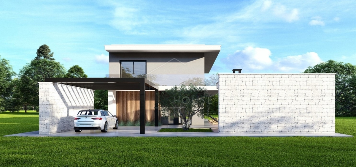 L'Istria centrale, moderna casa familiare con piscina