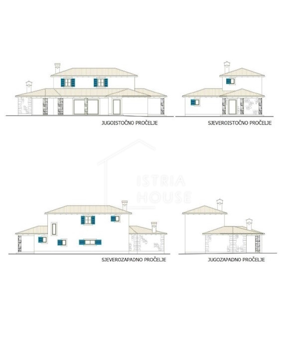 Rovigno, dintorni, casa moderna in costruzione