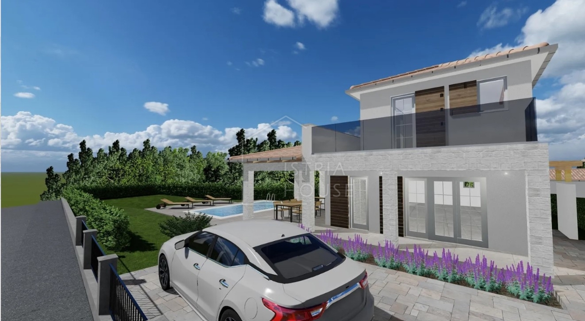 Svetvinčenat, dintorni, casa moderna in costruzione