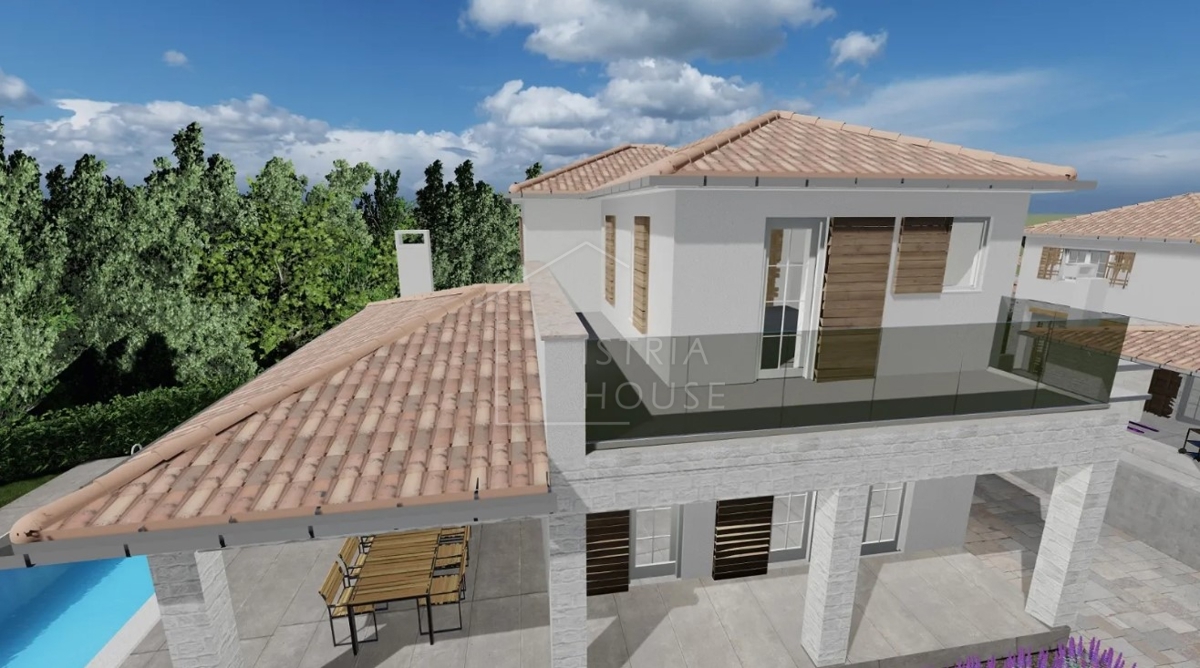 Svetvinčenat, dintorni, casa moderna in costruzione