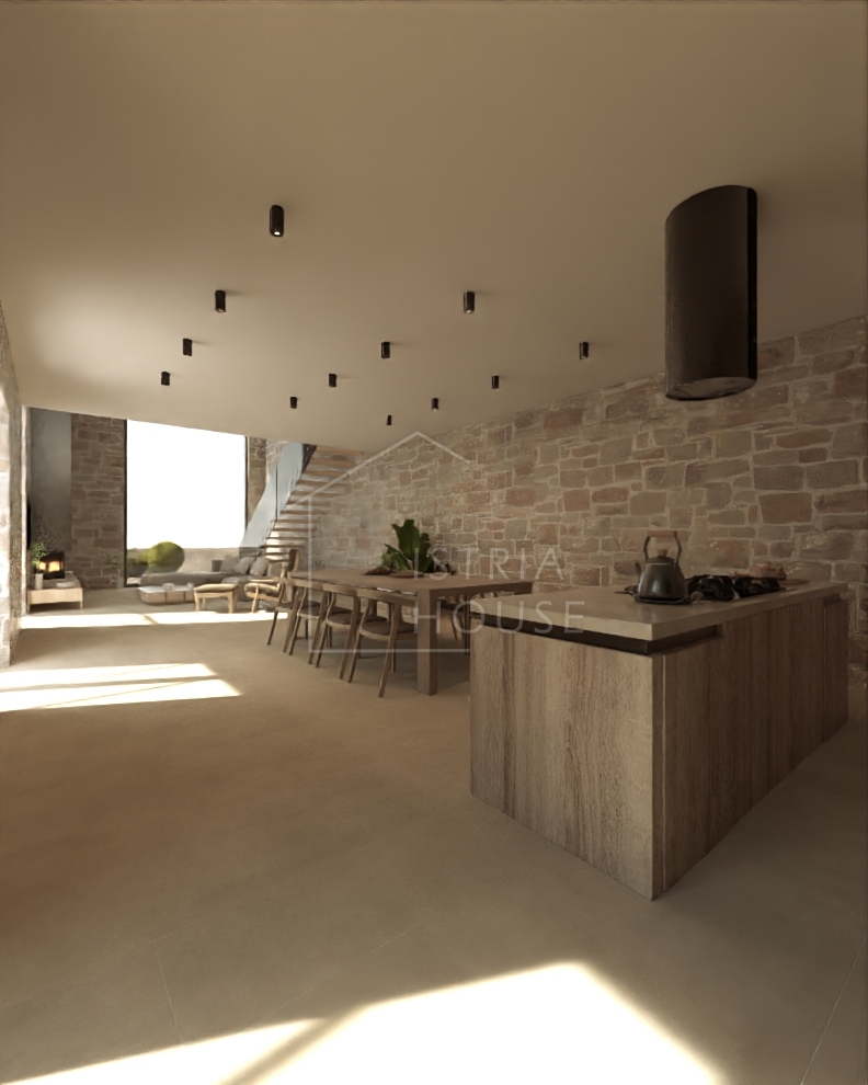 Rovigno, dintorni, villa moderna in costruzione