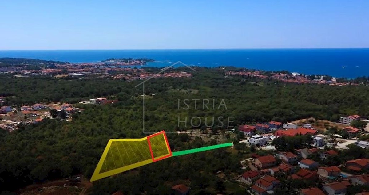 POREČ, dintorni, terreno edificabile in ottima posizione