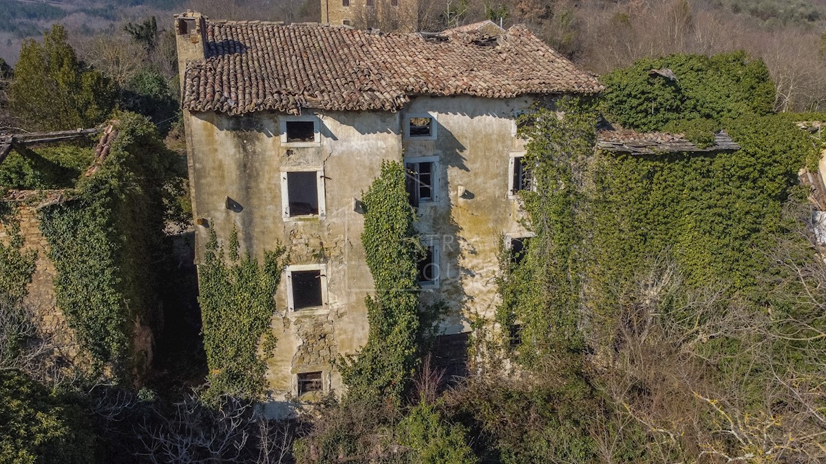 Montona, casa in pietra con vista su Montona