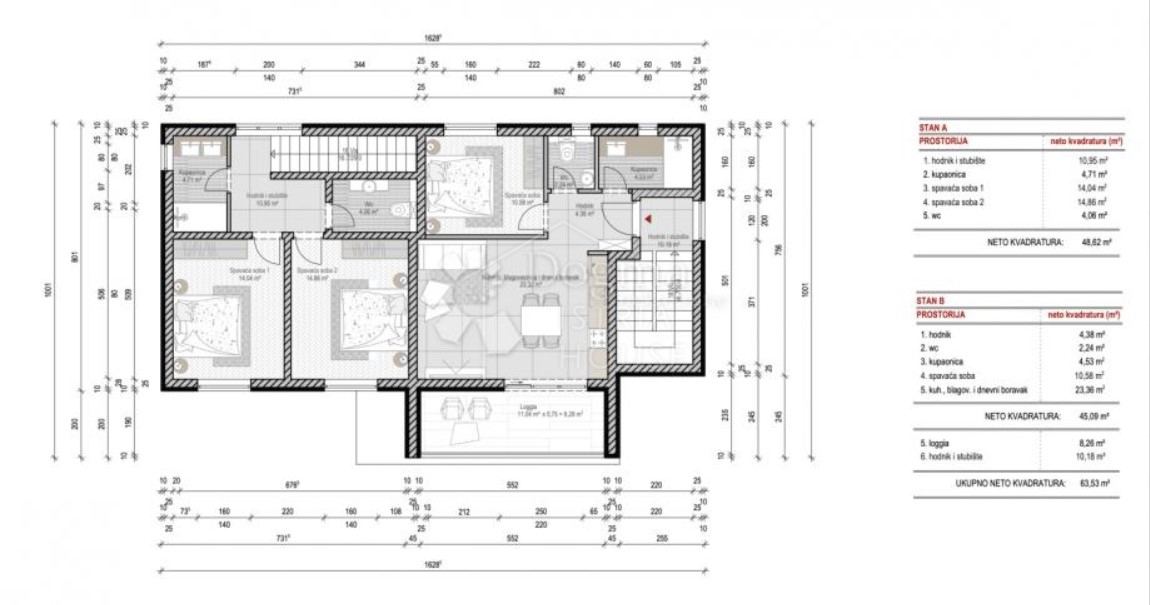 Kanfanar, surroundings, land with building permit and view