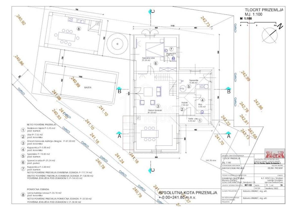 Svetvinčenat, dintorni, villa con piscina in costruzione