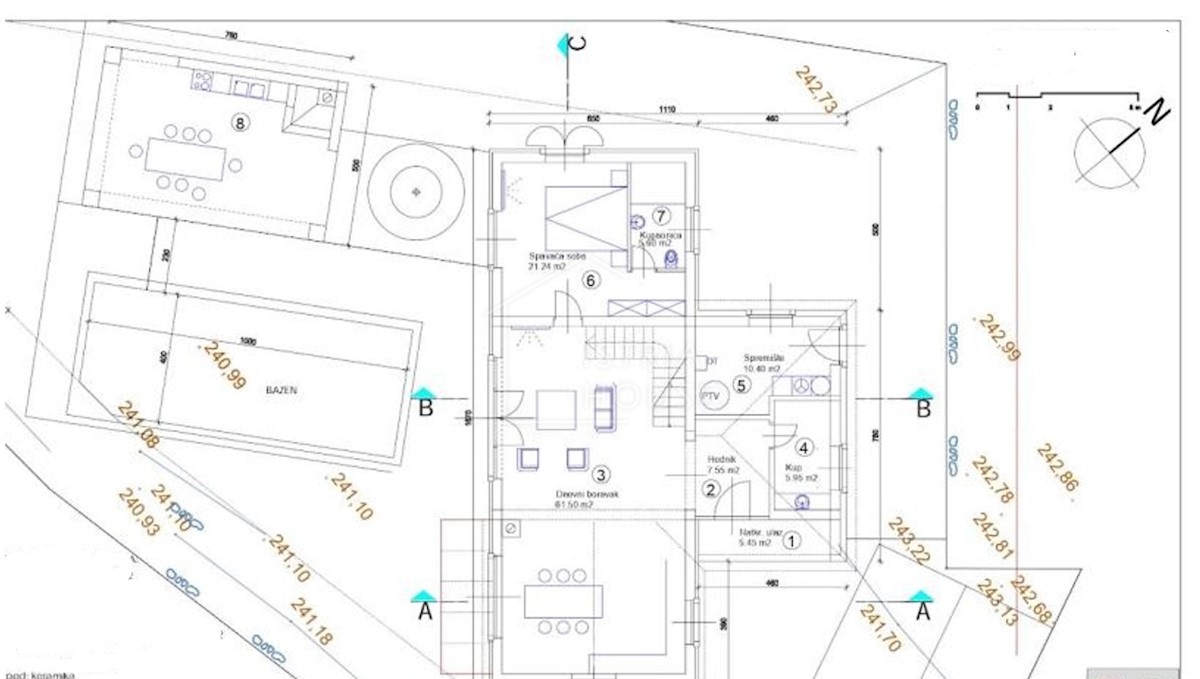 Svetvinčenat, dintorni, villa con piscina in costruzione