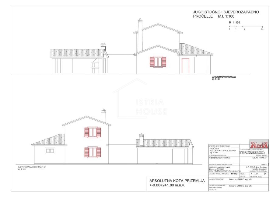 Svetvinčenat, dintorni, villa con piscina in costruzione