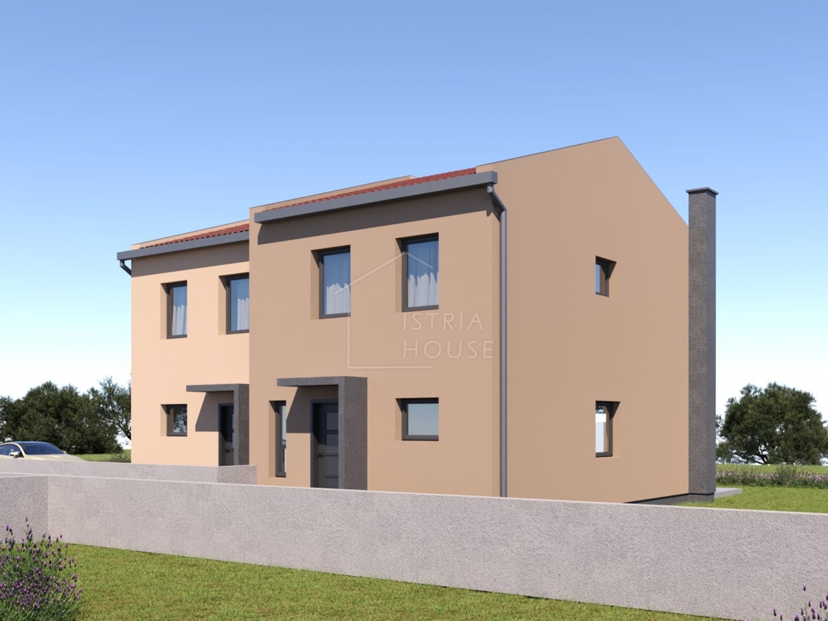 Buie, Kaštel, casa bifamiliare con vista mare