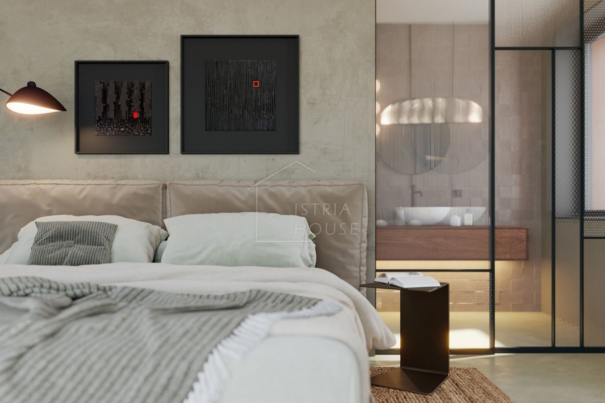 Rovigno, dintorni, villa di design in costruzione