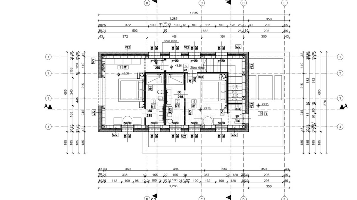 Rovigno, dintorni, villa di design in costruzione