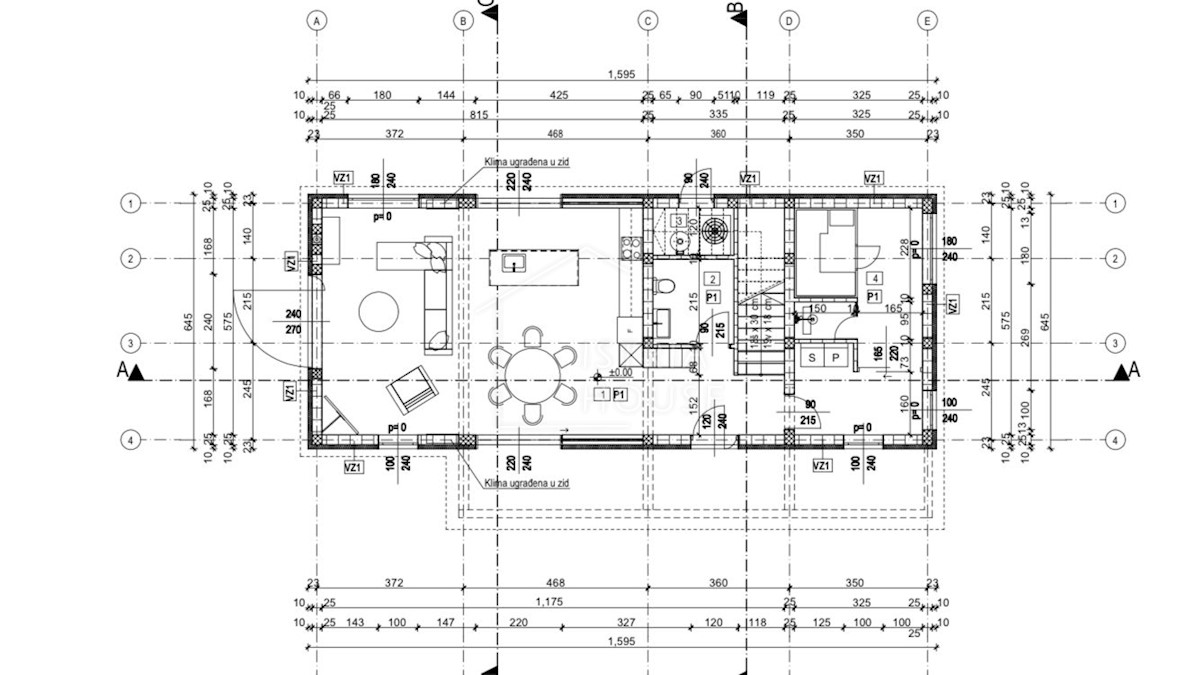 Rovigno, dintorni, villa di design in costruzione