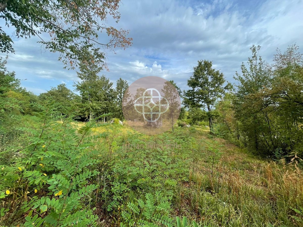 Terreno con vista sul Monte Maggiore, sull'Istria orientale, su Kršan