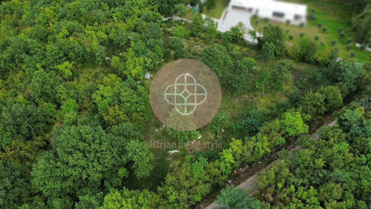 Terreno con vista sul Monte Maggiore, sull'Istria orientale, su Kršan