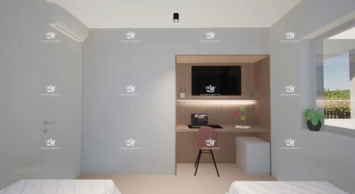 Appartamento moderno in edificio di nuova costruzione a Umago, a 400 m dal mare - 79 m², 2 camere da letto + soggiorno con angolo cottura, Istria.