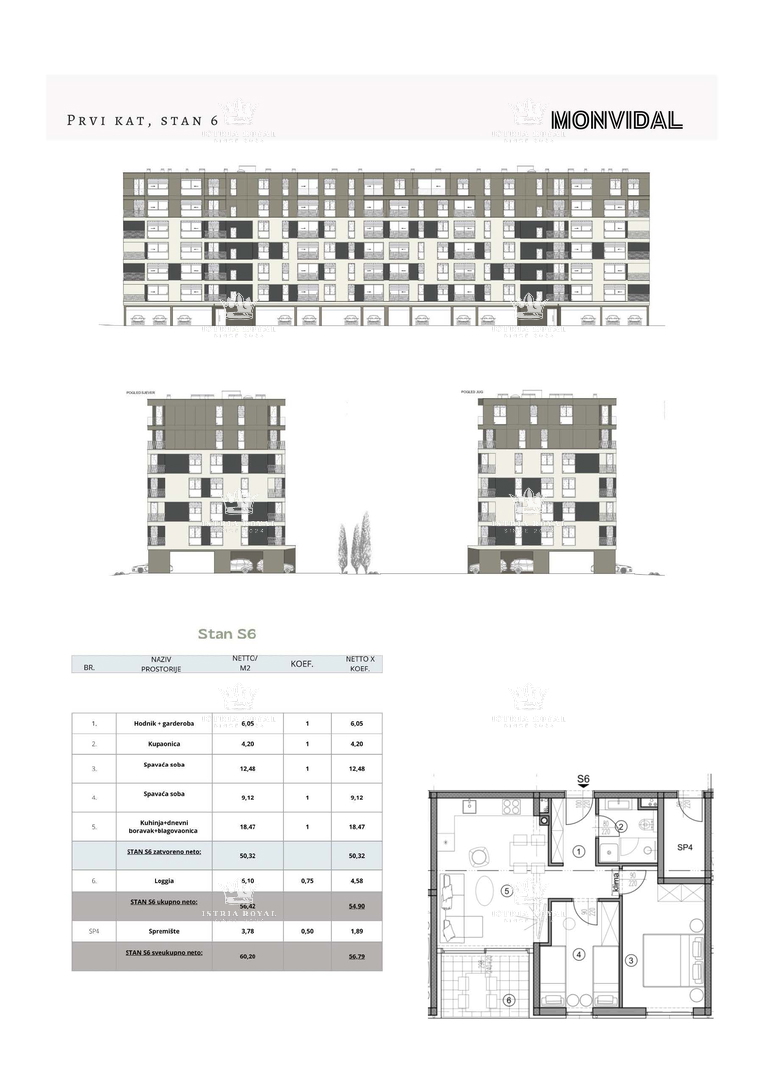 Istria, Pula, Monvidal, vendita di un moderno appartamento al primo piano con posto auto e cantina, nuova costruzione, – "CHIAVI IN MANO".