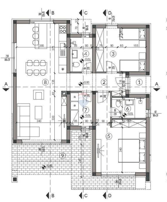 Istria, Medulin, terreno edificabile con progetto per una casa familiare, 180.000 €