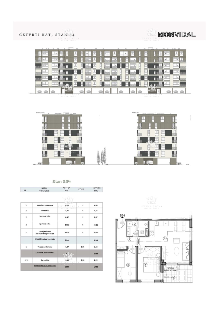 Istria, Pula, Monvidal, vendita di un moderno appartamento al 4° piano con posto auto e cantina, nuova costruzione – "CHIAVE IN MANO".