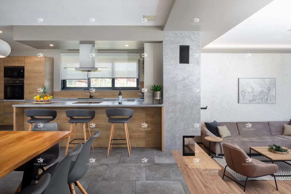 Villa di lusso con vista mare e piscina – Pag, 130 m dalla spiaggia