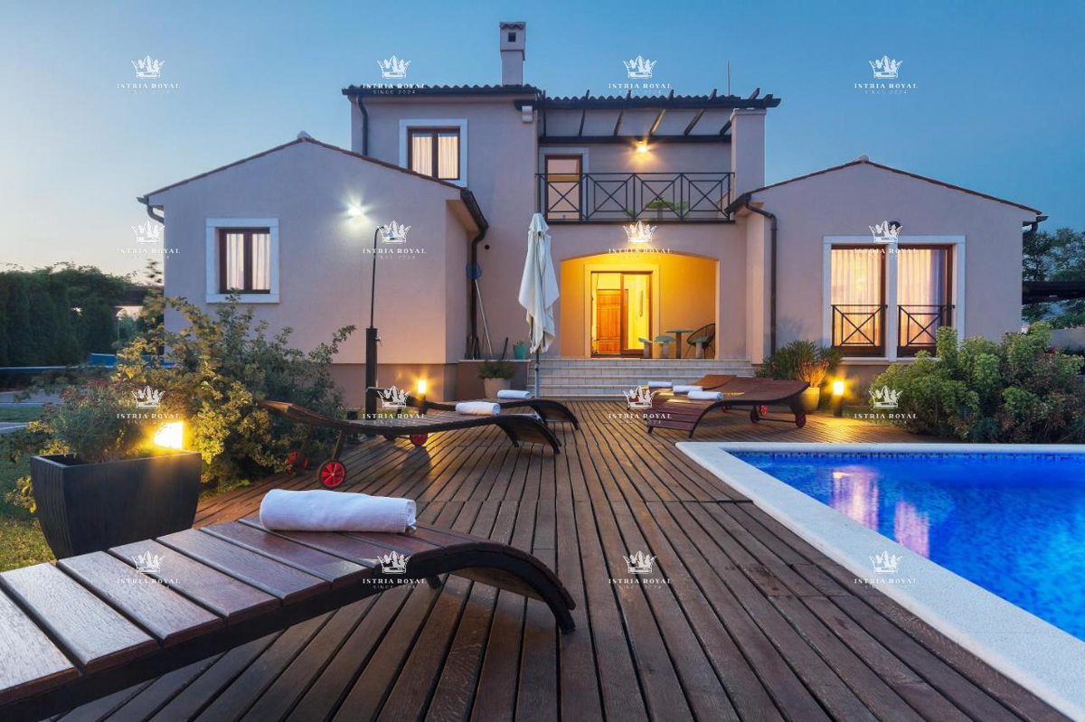 Vendita casa in Istria – Nuova costruzione con piscina a Valtura, 4 camere, a 2 km dal mare!