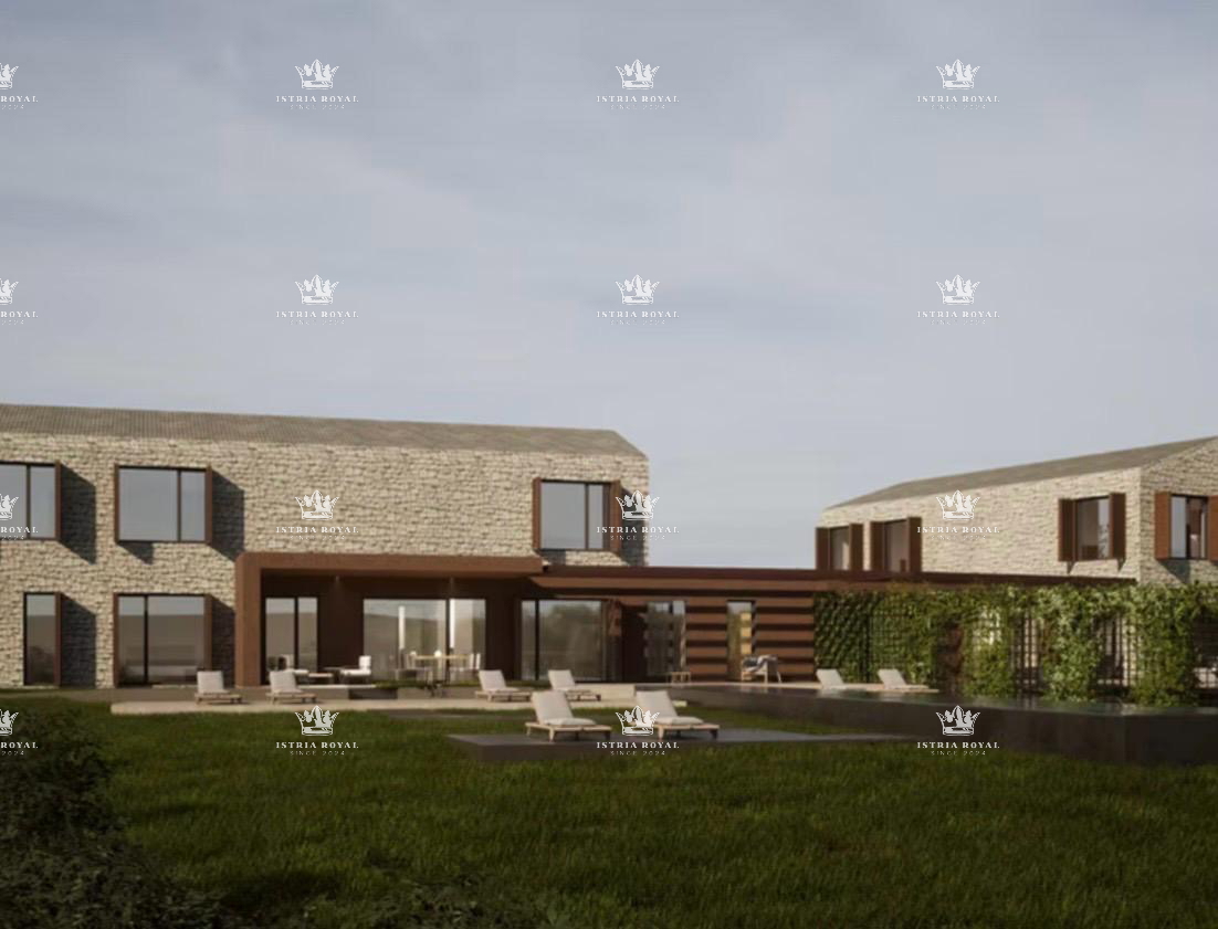 Istra, Vizinada, Bajkini, 3 lotti edificabili di 5172 m2, per 3 ville, vicino alla cantina Rossi, vista panoramica eccellente