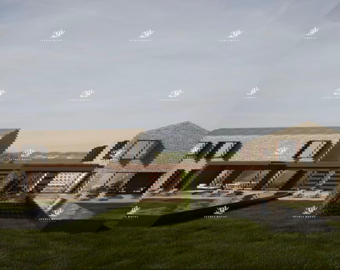 Istra, Vizinada, Bajkini, 3 lotti edificabili di 5172 m2, per 3 ville, vicino alla cantina Rossi, vista panoramica eccellente