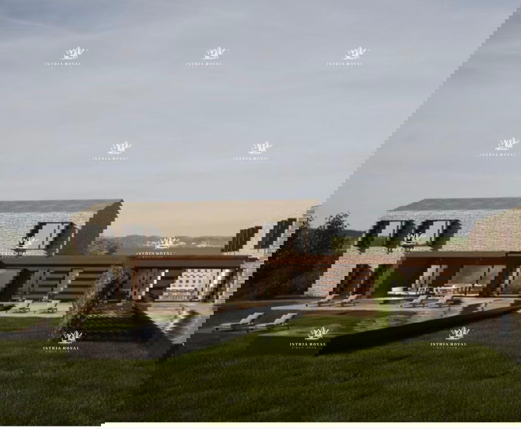 Istra, Vizinada, Bajkini, 3 lotti edificabili di 5172 m2, per 3 ville, vicino alla cantina Rossi, vista panoramica eccellente