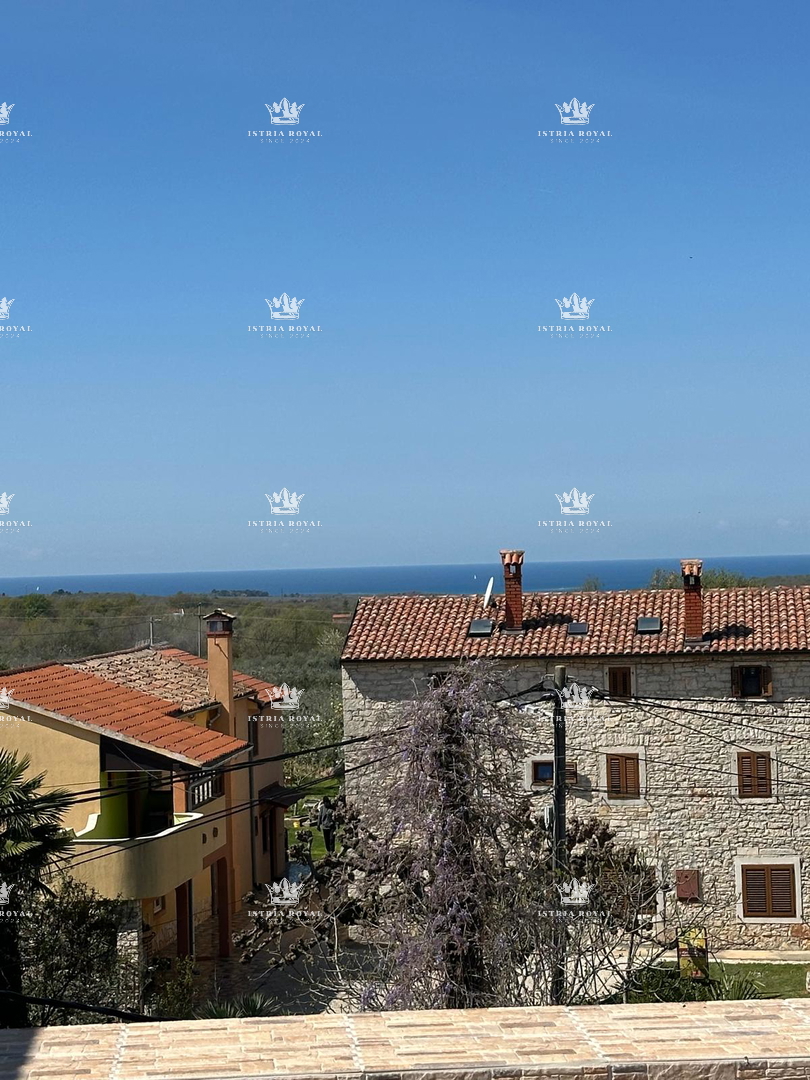 VENDITA ESCLUSIVA, ISTRIA, POREČ – GEDIĆI, CASA IN PIETRA ISTRIANA RISTRUTTURATA IN RIGA, 195m², 3CAM+SOGGIORNO, TERRAZZA 30m², VISTA MARE