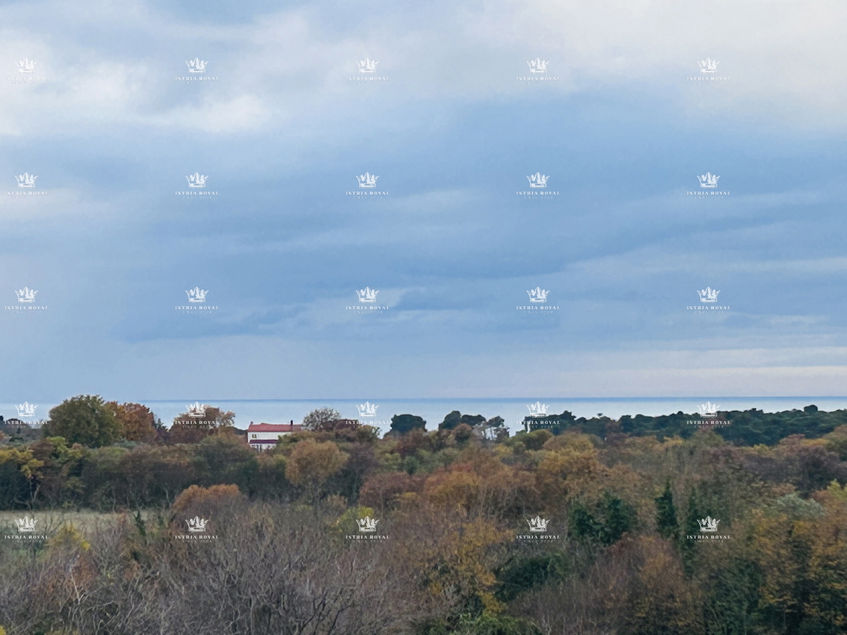 Umag, appartamento 66m2, 2 camere da letto + soggiorno, vista mare aperta, posto auto, terrazza