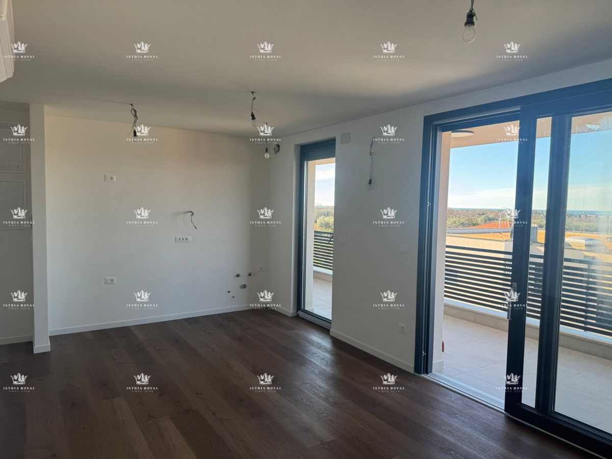 Istra, Finida, appartamento 1SS+DB, 45m2, terrazza 20m2, 2 posti auto, vista mare