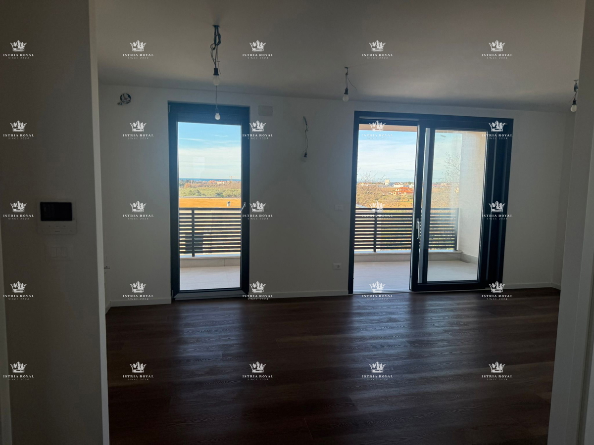 Istra, Finida, appartamento 1SS+DB, 45m2, terrazza 20m2, 2 posti auto, vista mare