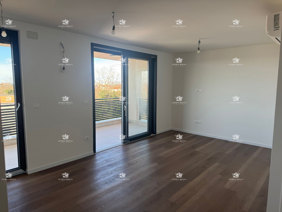 Istra, Finida, appartamento 1SS+DB, 45m2, terrazza 20m2, 2 posti auto, vista mare