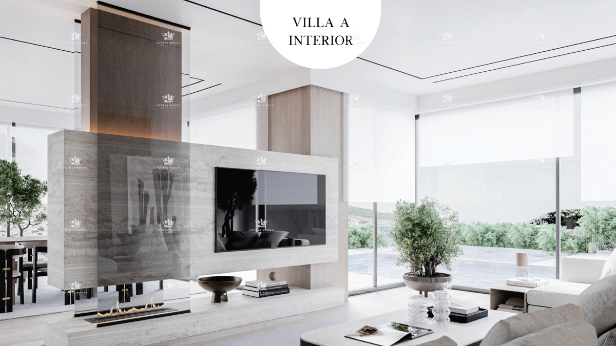 Istria, Umago, vendita di una lussuosa villa in seconda fila dal mare - 100m.