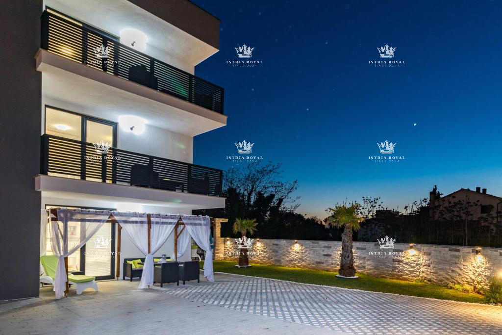 Villa in vendita a Medulin con 6 appartamenti – Nuova costruzione con piscina e vicinanza alla spiaggia, ideale per investimento, Pola, Istria.