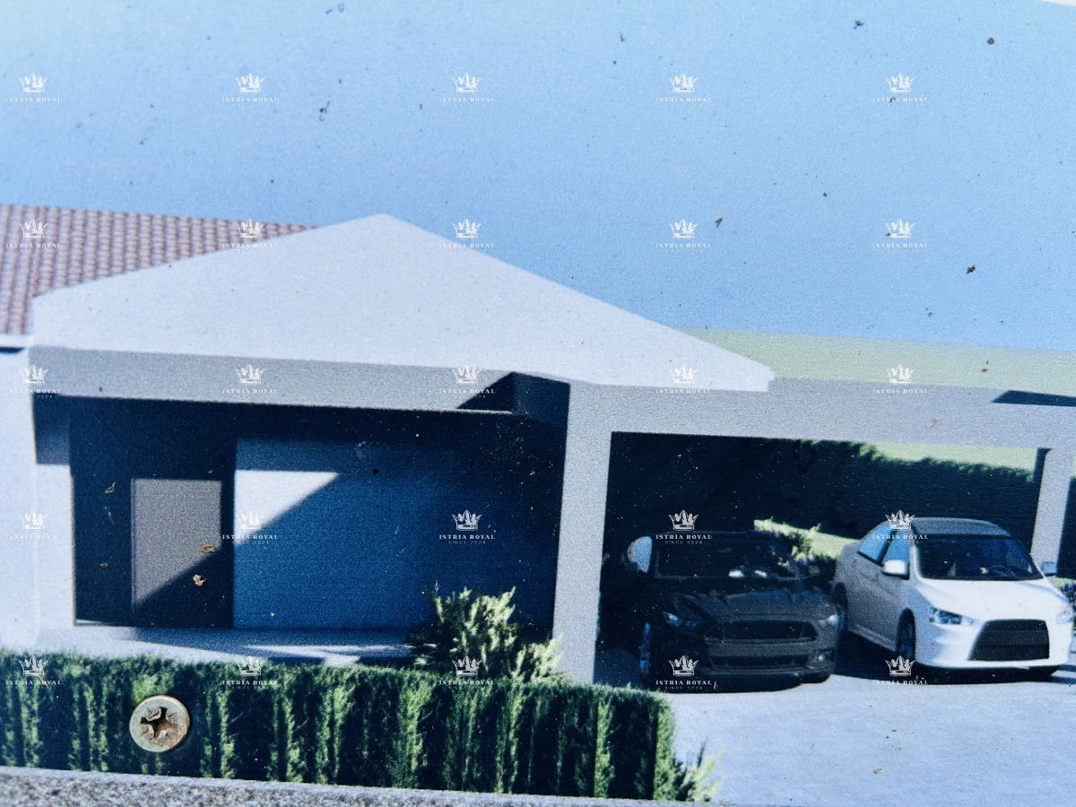 Istria, Karojba – Terreno edificabile di 1450 m² con progetto e permesso di costruire