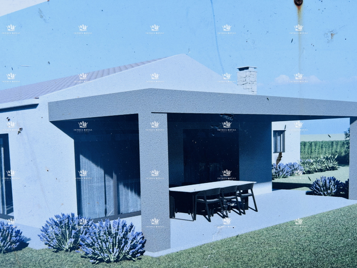 Istria, Karojba – Terreno edificabile di 1450 m² con progetto e permesso di costruire