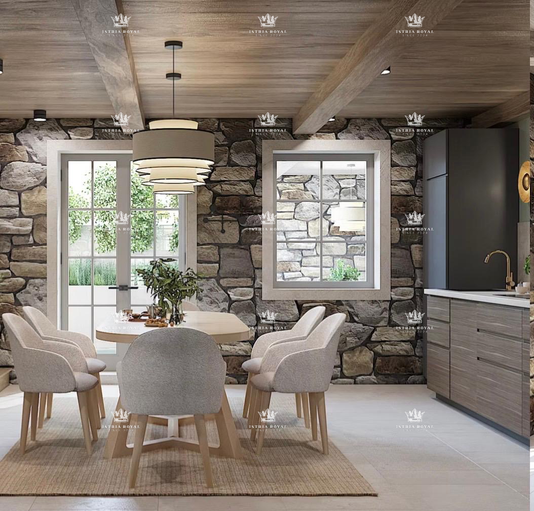 Istra, Kastelir, Rojci, casa antica istriana ristrutturata di 183 m2 con piscina, terreno di 153 m2, vista mare, cantina per vino, sauna