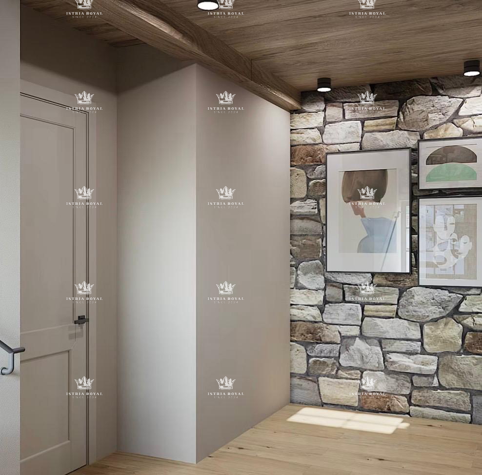 Istra, Kastelir, Rojci, casa antica istriana ristrutturata di 183 m2 con piscina, terreno di 153 m2, vista mare, cantina per vino, sauna