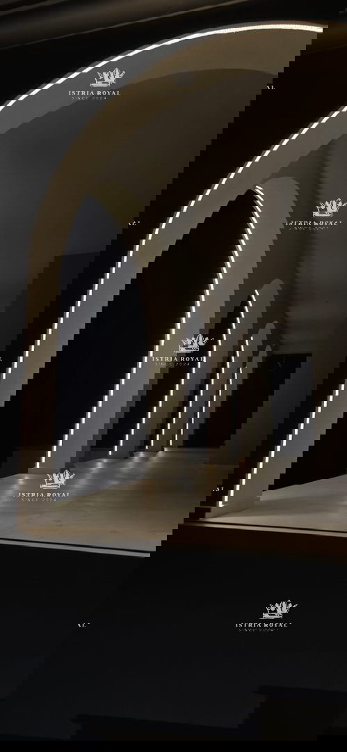 Istra, Buje, casa di lusso 384m2, vista mare e uliveto, lussuosa, sauna, cantina vini, parcheggio, 3 camere da letto + soggiorno doppio