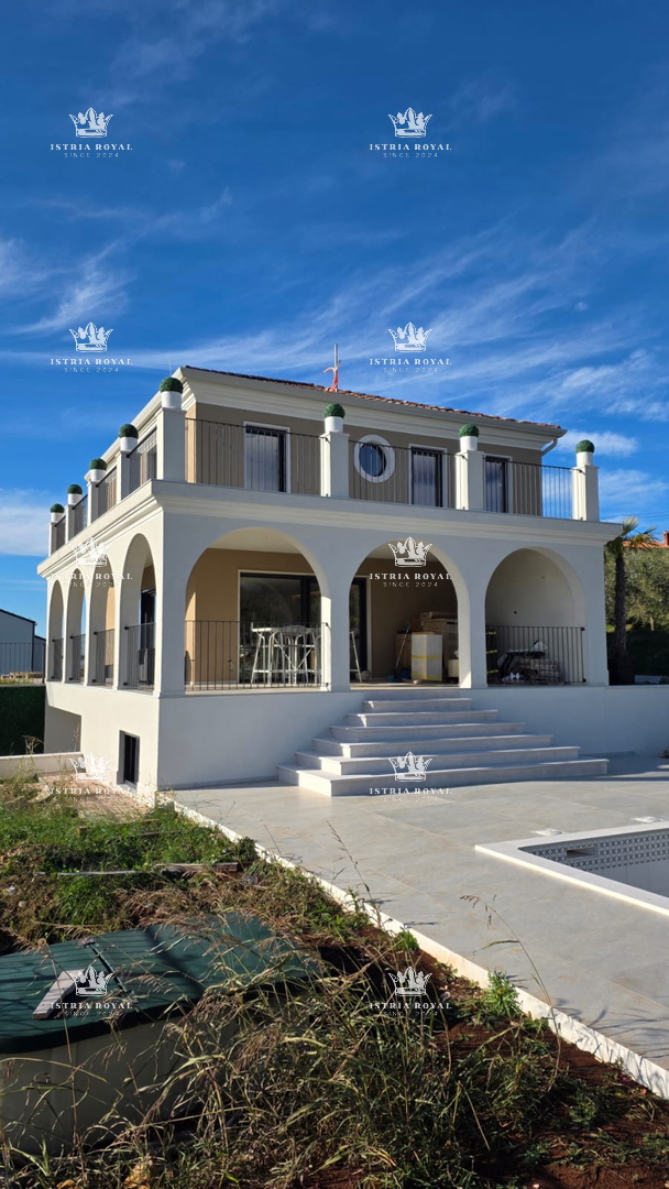 Istra, Buje, casa di lusso 384m2, vista mare e uliveto, lussuosa, sauna, cantina vini, parcheggio, 3 camere da letto + soggiorno doppio