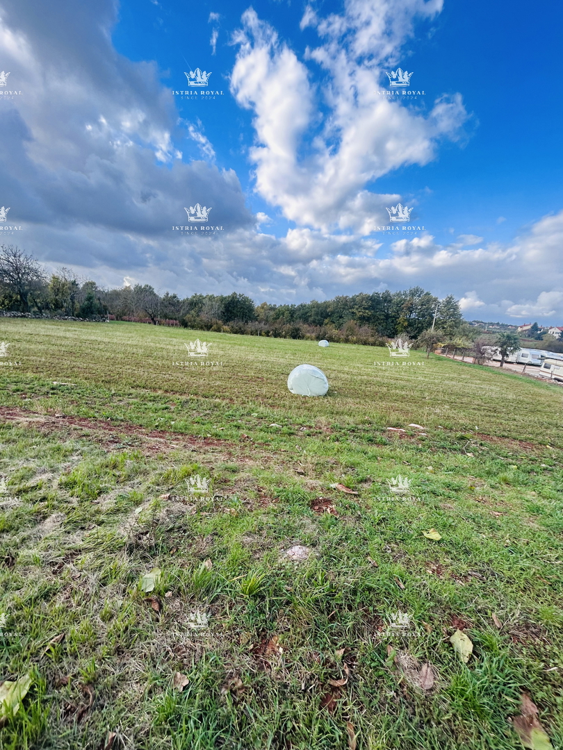 Terreno edificabile 4000 m² in vendita – zona periferica di Baderna, elevata edificabilità, infrastrutture sul lotto